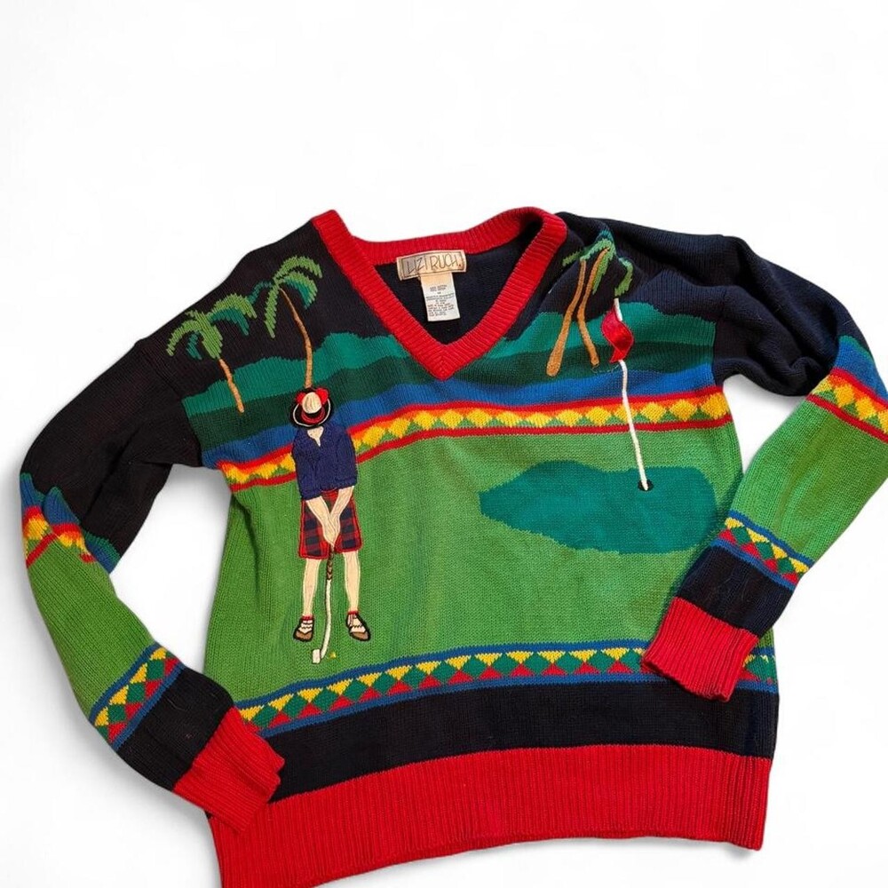 Lizi Ruch golfing sweater #golfing #preppy